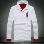 polo 2019U hommes t-shirt couleur mode solide rendant manche longue blanc rouge